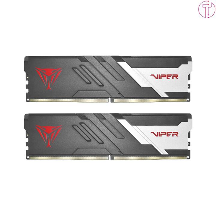 رم دسکتاپ DDR5 دوکاناله 5200 مگاهرتز PATRIOT CL40 سری Viper Venom RGB ظرفیت 16گیگابایت